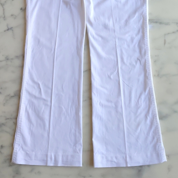 The Limited Sexy Drew Fit Cotton Spandex Off White Dress Pant w/stitching design - Picture 6 of 6